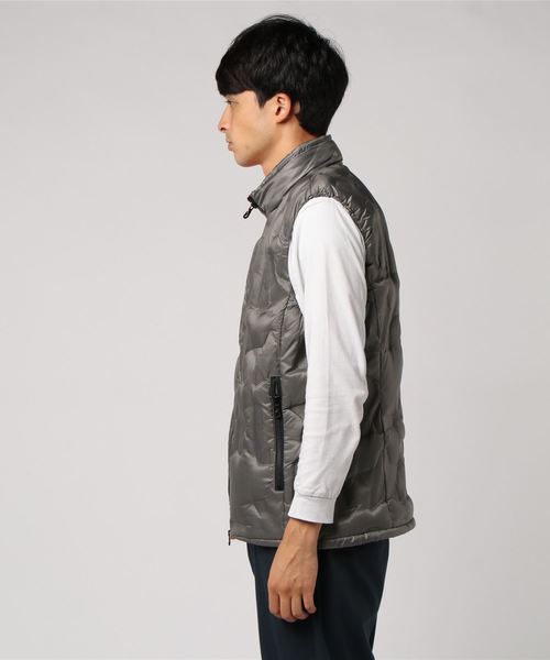MARK & LONA(マークアンドロナ)の「M★ Embossed Down Vest(ダウンベスト・メンズ・ホワイト/チャコールグレー・46/48/50/44)」の10枚目の写真