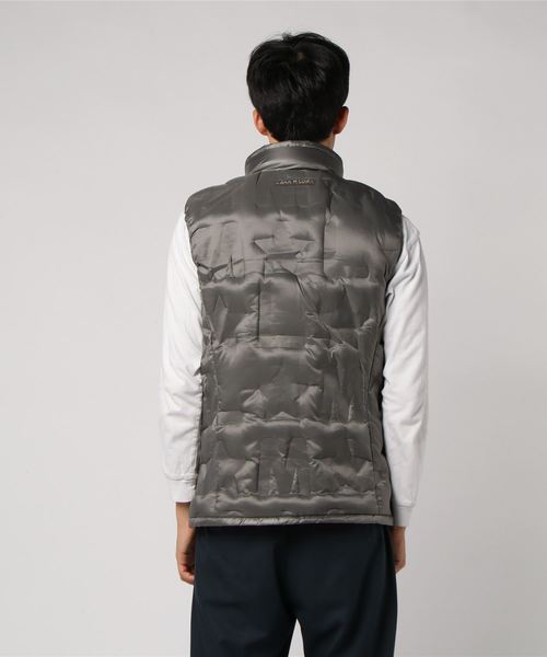 MARK & LONA(マークアンドロナ)の「M★ Embossed Down Vest(ダウンベスト・メンズ・ホワイト/チャコールグレー・46/48/50/44)」の11枚目の写真