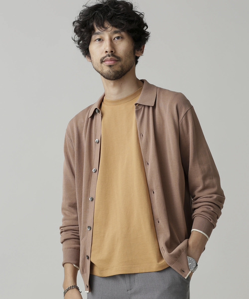 Nano Universe ナノユニバース の ウォッシャブルニットシャツカーディガン カーディガン ボレロ Wear