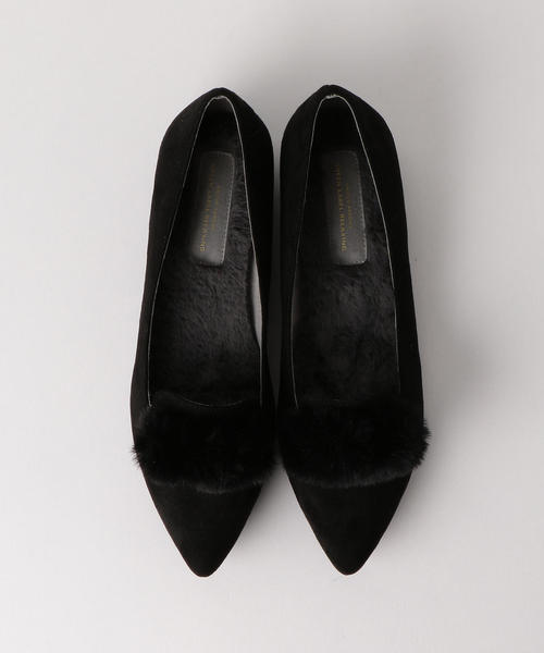 green label relaxing(グリーンレーベルリラクシング)の「◆KFC FKファーポインテッド フラットシューズ(1.5cmヒール) ◆(パンプス・レディース・グレー/ブラウン/ライラック/ブラック・22.5cm/22cm/23cm/24.5cm/24cm/23.5cm/25cm)」の2枚目の写真