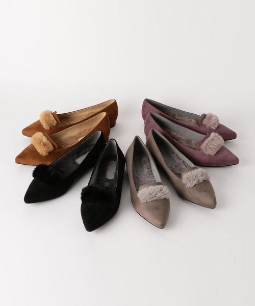 green label relaxing(グリーンレーベルリラクシング)の「◆KFC FKファーポインテッド フラットシューズ(1.5cmヒール) ◆(パンプス・レディース・グレー/ブラウン/ライラック/ブラック・22.5cm/22cm/23cm/24.5cm/24cm/23.5cm/25cm)」の11枚目の写真