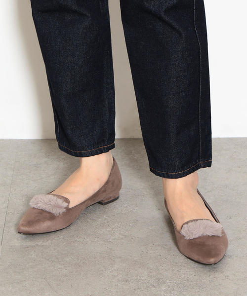 green label relaxing(グリーンレーベルリラクシング)の「◆KFC FKファーポインテッド フラットシューズ(1.5cmヒール) ◆(パンプス・レディース・グレー/ブラウン/ライラック/ブラック・22.5cm/22cm/23cm/24.5cm/24cm/23.5cm/25cm)」の19枚目の写真