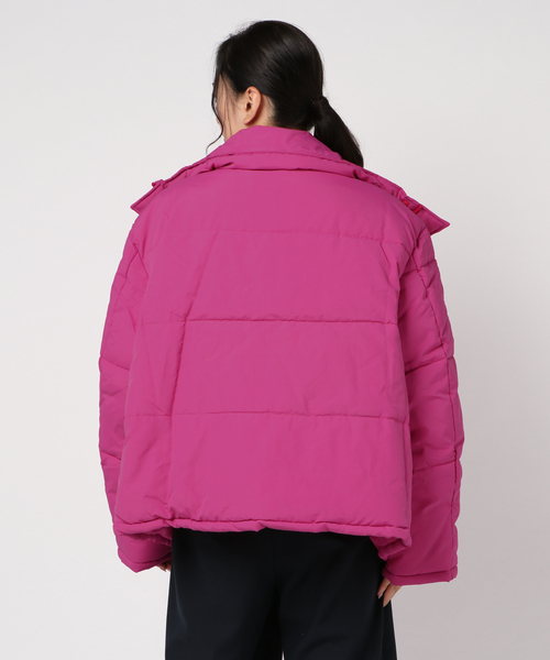 WEGO（ウィゴー）の「WEGO/ビッグシルエット中綿ジャケット（ダウンジャケット/コート・レディース・ブラック/ピンク/ブルー・FREE）」の12枚目の写真