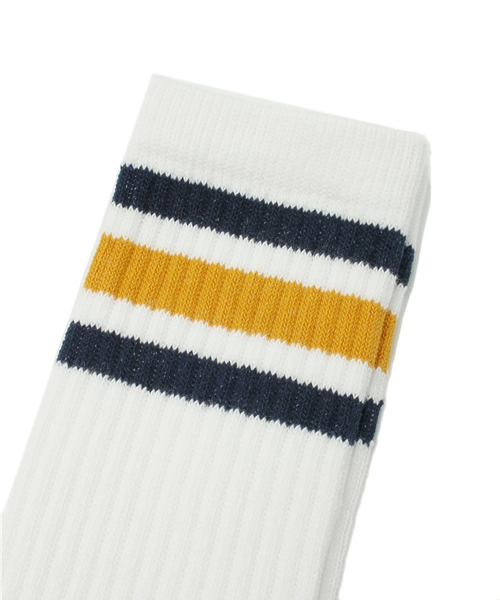 Another Edition（アナザーエディション）の「AE SKATER SKS（ソックス/靴下・レディース・レッド/マスタード・フリー）」の3枚目の写真