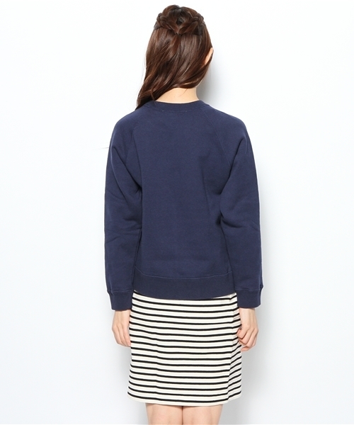 Another Edition（アナザーエディション）の「AE[A]ロゴSWEAT×BOR SK Ⅱ（ワンピース・レディース・グレー/ネイビー/ホワイト・フリー）」の9枚目の写真