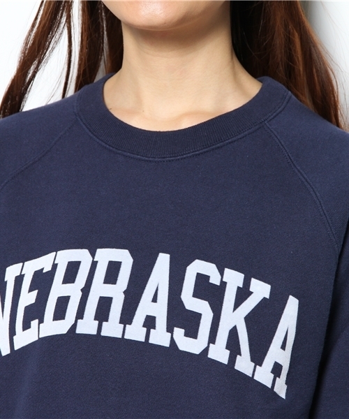 Another Edition（アナザーエディション）の「AE[A]ロゴSWEAT×BOR SK Ⅱ（ワンピース・レディース・グレー/ネイビー/ホワイト・フリー）」の11枚目の写真