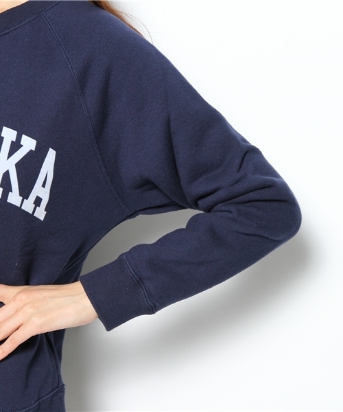 Another Edition（アナザーエディション）の「AE[A]ロゴSWEAT×BOR SK Ⅱ（ワンピース・レディース・グレー/ネイビー/ホワイト・フリー）」の12枚目の写真