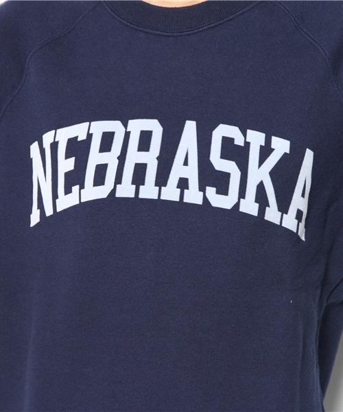 Another Edition（アナザーエディション）の「AE[A]ロゴSWEAT×BOR SK Ⅱ（ワンピース・レディース・グレー/ネイビー/ホワイト・フリー）」の5枚目の写真