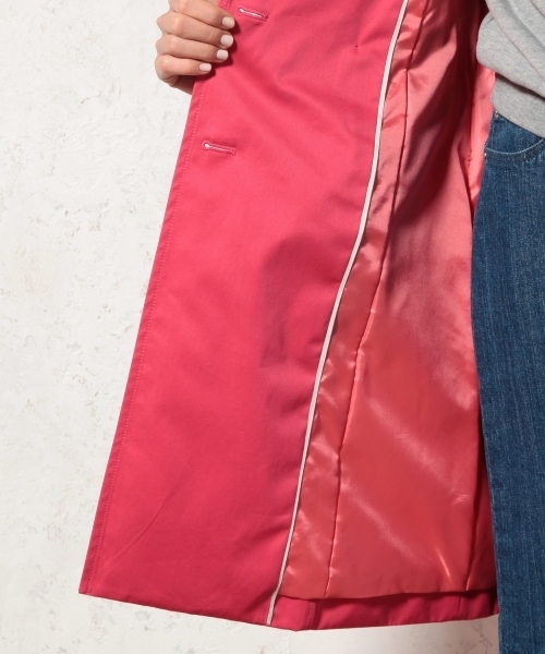 green label relaxing(グリーンレーベルリラクシング)の「◆GO GABA CHINFLAP トレンチコート(ライナーなし) GLH01 ◆(トレンチコート・レディース・ベージュ/ネイビー/ライトピンク・40/44/38/42/36/34)」の22枚目の写真