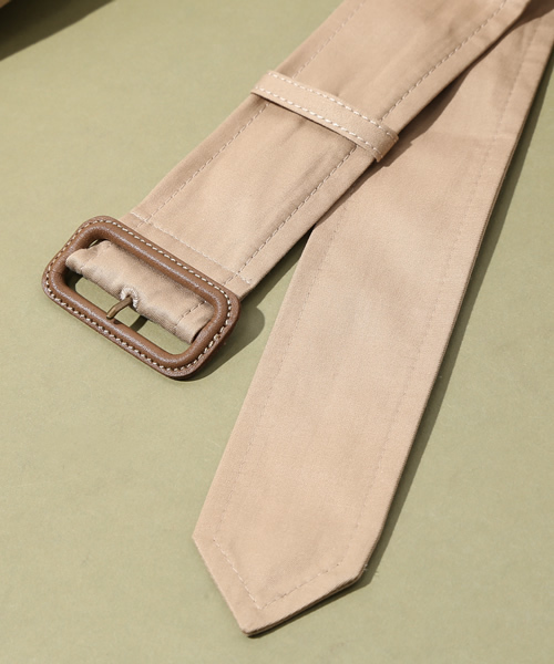 green label relaxing(グリーンレーベルリラクシング)の「◆GO GABA CHINFLAP トレンチコート(ライナーなし) GLH01 ◆(トレンチコート・レディース・ベージュ/ネイビー/ライトピンク・40/44/38/42/36/34)」の11枚目の写真