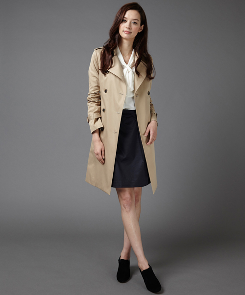 green label relaxing(グリーンレーベルリラクシング)の「◆GO GABA CHINFLAP トレンチコート(ライナーなし) GLH01 ◆(トレンチコート・レディース・ベージュ/ネイビー/ライトピンク・40/44/38/42/36/34)」の13枚目の写真