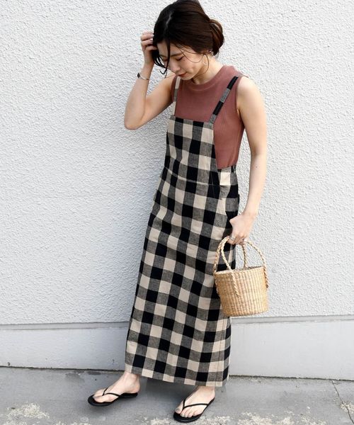 Khaju（カージュ）の「Khaju:ギンガムチェックワンピース（ワンピース