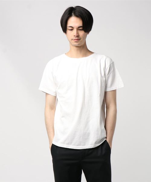 NECESSARY or UNNECESSARY（ネセサリーオアアンネセサリー）の「NECESSARY or UNNECESSARY /  MAC ショートスリーブTシャツ ＜MEN＞（Tシャツ/カットソー・メンズ・ホワイト/オリーブ/オレンジ・MEDIUM/LARGE）」の3枚目の写真
