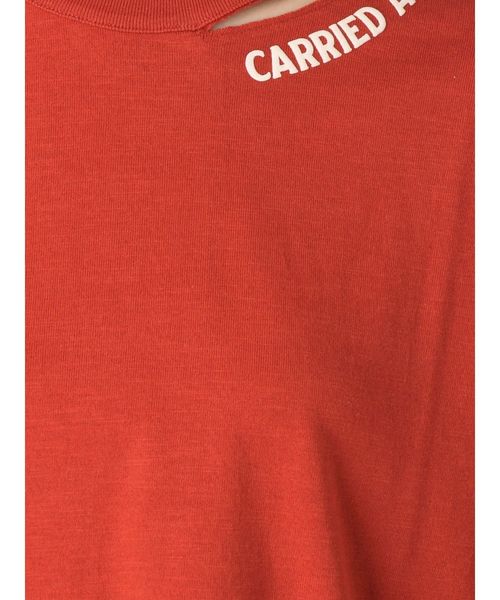 Ungrid（アングリッド）の「襟プリントTee（Tシャツ/カットソー・レディース・ブラック/オフホワイト/ダークオレンジ・FREE）」の11枚目の写真