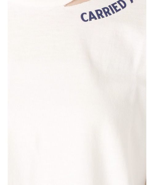 Ungrid（アングリッド）の「襟プリントTee（Tシャツ/カットソー・レディース・ブラック/オフホワイト/ダークオレンジ・FREE）」の16枚目の写真