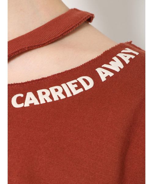 Ungrid（アングリッド）の「襟プリントTee（Tシャツ/カットソー・レディース・ブラック/オフホワイト/ダークオレンジ・FREE）」の18枚目の写真