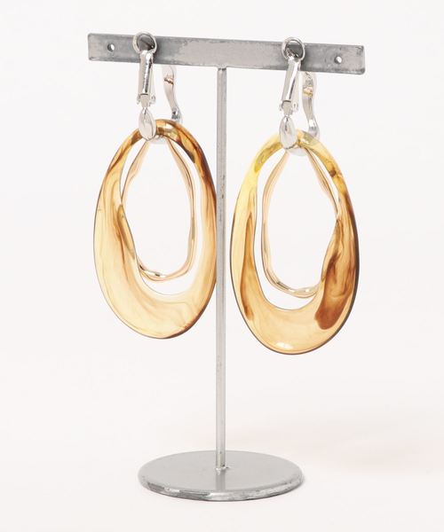 LOWRYS FARM（ローリーズファーム）の「ヒネリマルチＷＡＹピアス　840804（ピアス（両耳用）・レディース・ブラウン/アイボリー/クリア・FREE）」の5枚目の写真