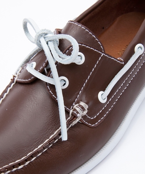 【美品】ユナイテッドアローズ 26.5 デッキシューズ レザー イタリア製 BEAUTY&YOUTH UNITED ARROWS（ビューティーアンドユース