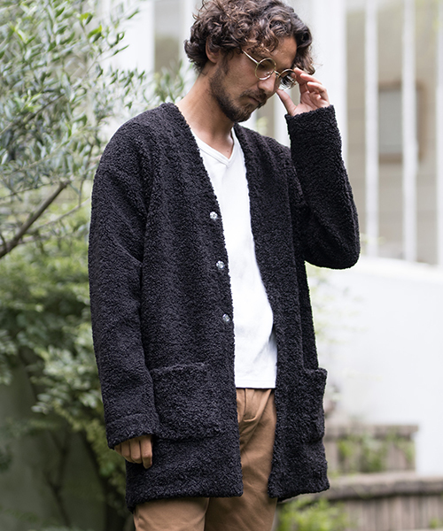 CAMBIO（カンビオ）の「mcg2494-ボアロングガウンカーディガン