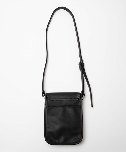 WEGO（ウィゴー）の「WEGO/シンセティックレザーフラップミニショルダー（ショルダーバッグ・メンズ・ブラック/グレー・FREE）」の13枚目の写真