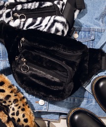 WEGO | WEGO/ファーリングジップウエストバッグ(ボディバッグ/ウエストポーチ)