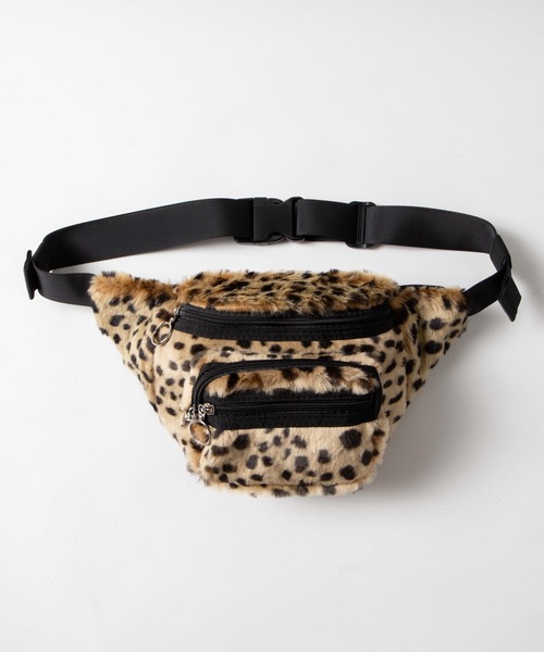 WEGO（ウィゴー）の「WEGO/ファーリングジップウエストバッグ（ボディバッグ/ウエストポーチ・レディース・ブラック/パープル/その他1/その他2・FREE）」の10枚目の写真