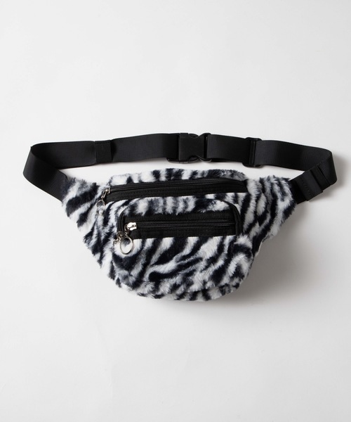 WEGO（ウィゴー）の「WEGO/ファーリングジップウエストバッグ（ボディバッグ/ウエストポーチ・レディース・ブラック/パープル/その他1/その他2・FREE）」の11枚目の写真