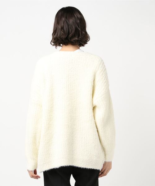 flower（フラワー）の「エアリーシャギーカーディガン（カーディガン/ボレロ・レディース・ブラウン/ピンク/アイボリー・FREE）」の5枚目の写真