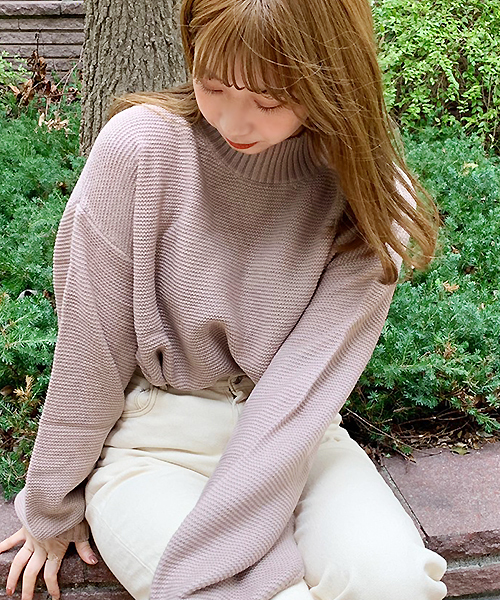 apres jour(アプレジュール)の「ガーター編み袖ボリュームニット【ZOZOTOWN限定アイテム】(ニット/セーター・レディース・ブラック/ベージュ/アイボリー/その他/ボルドー/モカ/ライトベージュ/ライトグリーン・フリー)」の10枚目の写真