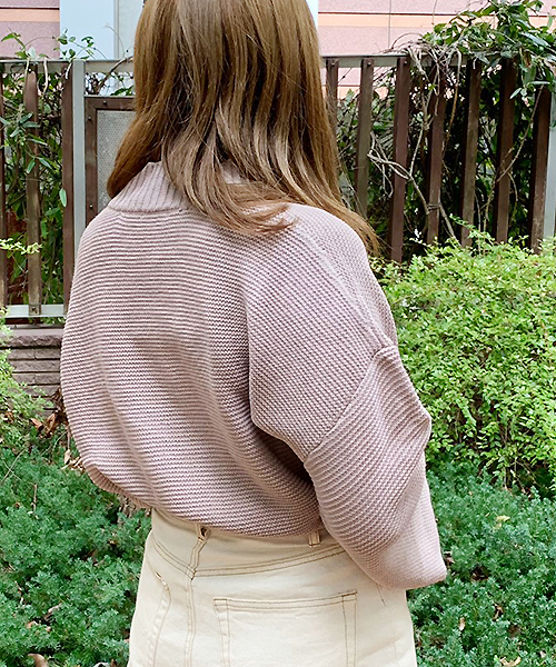 apres jour(アプレジュール)の「ガーター編み袖ボリュームニット【ZOZOTOWN限定アイテム】(ニット/セーター・レディース・ブラック/ベージュ/アイボリー/その他/ボルドー/モカ/ライトベージュ/ライトグリーン・フリー)」の11枚目の写真