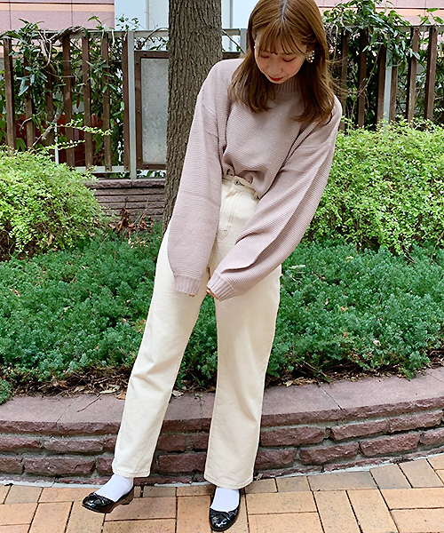 apres jour(アプレジュール)の「ガーター編み袖ボリュームニット【ZOZOTOWN限定アイテム】(ニット/セーター・レディース・ブラック/ベージュ/アイボリー/その他/ボルドー/モカ/ライトベージュ/ライトグリーン・フリー)」の12枚目の写真