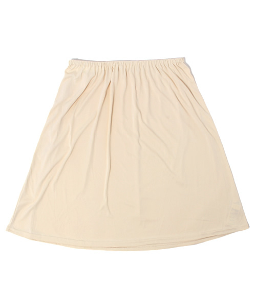 MOUSSY(マウジー)の「Satin LONG SK(スカート・レディース・ネイビー/オフホワイト/ベージュ・2/1)」の5枚目の写真