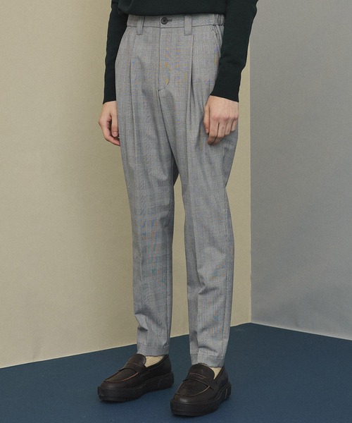 UNITED TOKYO（ユナイテッドトウキョウ）の「パターンサイドゴムサマースラックス（スラックス・メンズ・ベージュ/グレー/ライトグレー/グリーン/チャコールグレー/グレイッシュベージュ・1/2/4/3）」の4枚目の写真