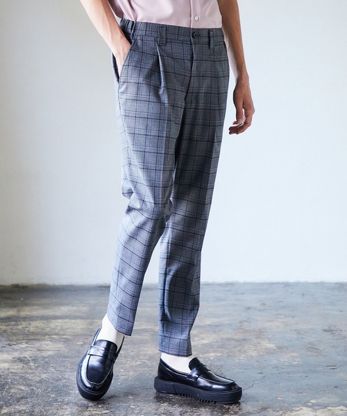 UNITED TOKYO（ユナイテッドトウキョウ）の「パターンサイドゴムサマースラックス（スラックス・メンズ・ベージュ/グレー/ライトグレー/グリーン/チャコールグレー/グレイッシュベージュ・1/2/4/3）」の10枚目の写真