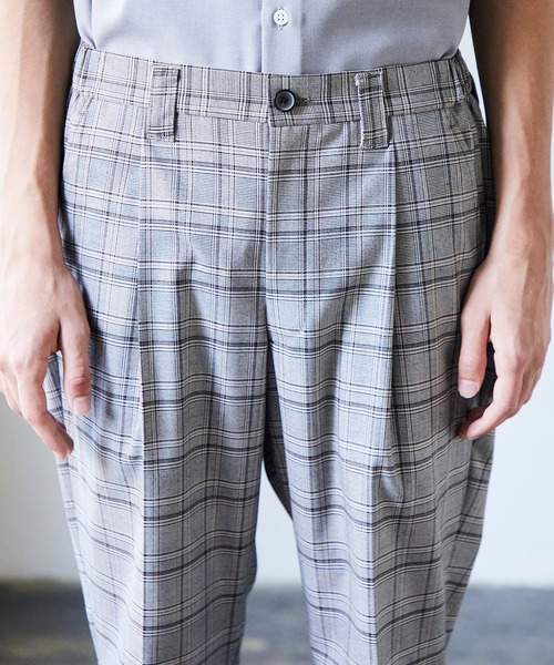 UNITED TOKYO（ユナイテッドトウキョウ）の「パターンサイドゴムサマースラックス（スラックス・メンズ・ベージュ/グレー/ライトグレー/グリーン/チャコールグレー/グレイッシュベージュ・1/2/4/3）」の19枚目の写真