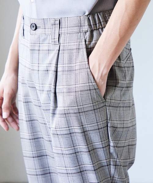 UNITED TOKYO（ユナイテッドトウキョウ）の「パターンサイドゴムサマースラックス（スラックス・メンズ・ベージュ/グレー/ライトグレー/グリーン/チャコールグレー/グレイッシュベージュ・1/2/4/3）」の20枚目の写真