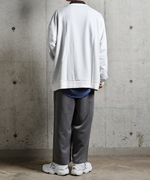 kutir（クティール）の「叩きつけ刺繍スウェット（スウェット・メンズ・ブラック/オフホワイト・MEDIUM/LARGE）」の8枚目の写真