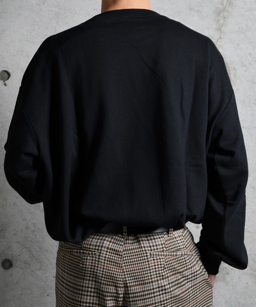 kutir（クティール）の「叩きつけ刺繍スウェット（スウェット・メンズ・ブラック/オフホワイト・MEDIUM/LARGE）」の12枚目の写真