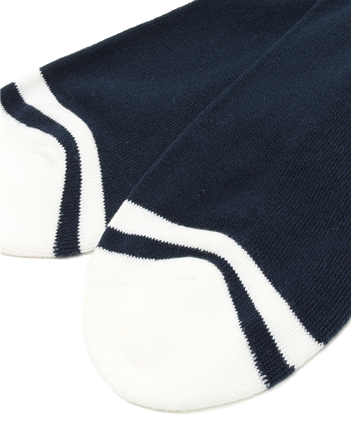 WEGO(ウィゴー)の「WEGO/NYCラインソックス(ソックス/靴下・メンズ・ホワイト/ネイビー・FREE)」の4枚目の写真
