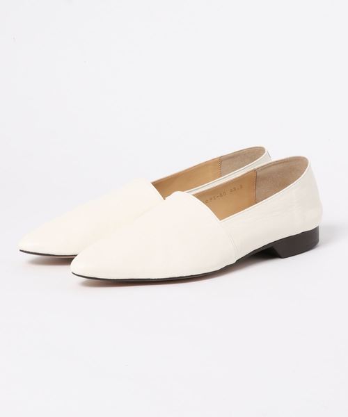 DouDou（ドゥドゥ）の「アーモンドトゥスリッポン（ブーツ・レディース・アイボリー/シルバー・23.5cm/24.5cm）」の2枚目の写真