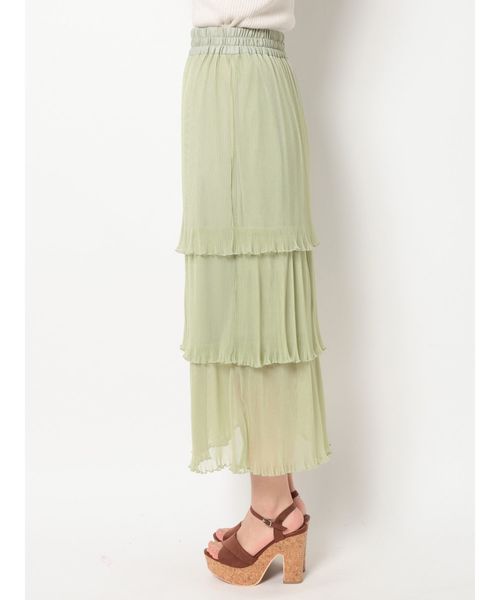 dazzlin（ダズリン）の「ファインプリーツチュールスカート（スカート・レディース・オフホワイト/ミント/モカ・FREE）」の16枚目の写真