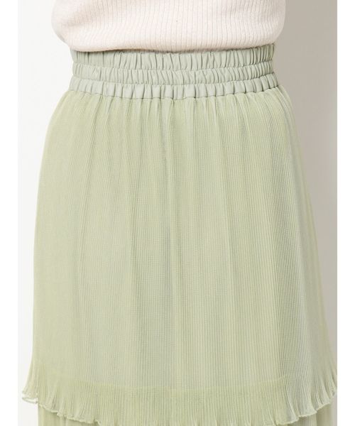dazzlin（ダズリン）の「ファインプリーツチュールスカート（スカート・レディース・オフホワイト/ミント/モカ・FREE）」の19枚目の写真