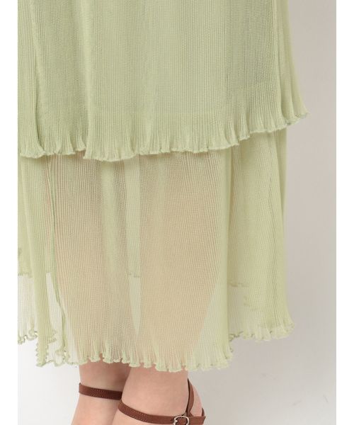 dazzlin（ダズリン）の「ファインプリーツチュールスカート（スカート・レディース・オフホワイト/ミント/モカ・FREE）」の20枚目の写真
