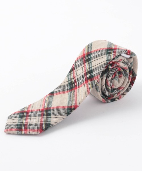 Quit Running（クイトランニング）の「チェック タータン柄 コットンネクタイ ナロータイ（ネクタイ・メンズ・ブラック/オレンジ/ホワイト×グレー/ライトインディゴブルー/コバルトブルー/ブラウン系その他4/ブルー系その他5/レッド系その他5/その他1/ブラウン系その他/レッド系その他/ブラック系その他3/ブルー系その他2/レッド系その他3/ライトグレー/レッド/マルチ/スカイブルー/イエロー/マスタード/その他3/グリーン系その他/マルーン/ブラウン系その他3/ブルー系その他4/ホワイト×レッド/ブラック系その他/イエロー系その他/ダークネイビー/グリーン系その他2/イエロー系その他2/ベージュ/ライトグリーン/ベージュ×ブラック/ネイビー×ホワイト/ダークブラウン/グリーン/モカ/ホワイト系その他/キャメル/ライトベージュ/ブラウン系その他6/ブルー系その他7/その他2/ナチュラル/ブルーグリーン/ブラウン系その他2/ブルー系その他3/レッド系その他4/ライトブルー/オリーブ/ダークインディゴブルー/レッド系その他6/ダークグリーン/ブルー/クリアブルー/オートミール/ブルー系その他/ワイン/ブラウン系その他5/ブルー系その他6/ホワイト×ブルー/グレー系その他/バーガンディー/ブラック系その他2/グリーン系その他3/レッド系その他2/ブラウン/ライトブラウン/ダークブルー/オフホワイト/レッド系その他7/ネイビー/グリーン系その他4/ネイビー系1・FREE）」の2枚目の写真