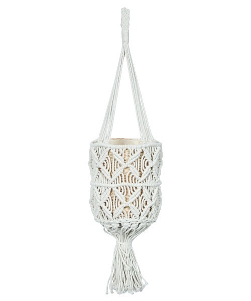 Ameri（アメリ）の「MEDI FLOWERPOT RATTAN BAG（かごバッグ・レディース・ホワイト・FREE）」の6枚目の写真