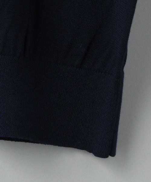 WORK TRIP OUTFITS GREEN LABEL RELAXING（ワークトリップアウトフィッツグリーンレーベル リラクシング）の「【WORK TRIP OUTFITS】★WTO D 天竺 Vネックカーディガン（カーディガン/ボレロ・レディース・ライトピンク/ライム/ネイビー/ホワイト・FREE）」の7枚目の写真