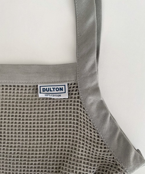 CANAL JEAN(キャナルジーン)の「DULTON COTTON HALF MESH BAG コットンハーフメッシュバッグL(トートバッグ・レディース・アイボリー/グリーン/イエロー/グレー・LARGE)」の6枚目の写真