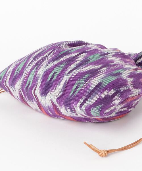 TIME WILL TELL WORKS（タイムウィルテルワークス）の「DRAWSTRING BAG/ ドローストリング バッグ（ハンドバッグ・レディース・マルチ/インディゴブルー/パープル・ONE SIZE）」の10枚目の写真