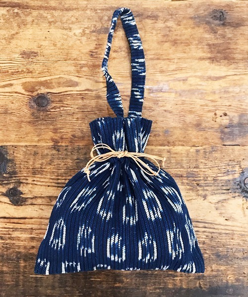 TIME WILL TELL WORKS（タイムウィルテルワークス）の「DRAWSTRING BAG/ ドローストリング バッグ（ハンドバッグ・レディース・マルチ/インディゴブルー/パープル・ONE SIZE）」の8枚目の写真