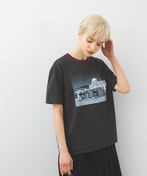 【極美品】　STUDIOUS mellowフォトプリントTシャツ STUDIOUS（ステュディオス）の「【STUDIOUS】mellowフォト